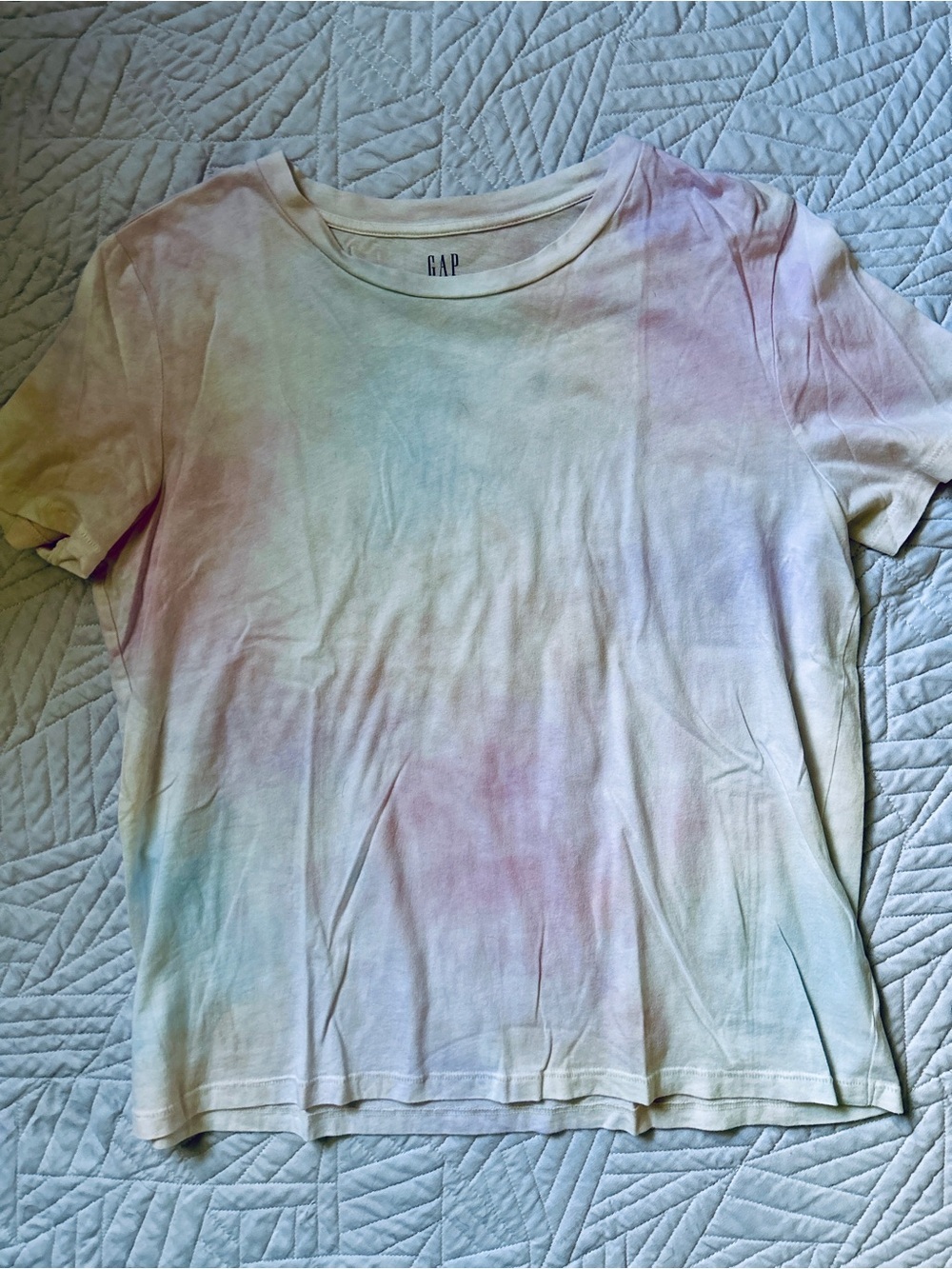 GAP Pastel Tie-Dye Crew Neck Tee